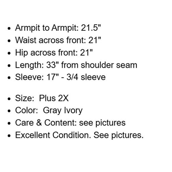 Torrid Sweater 2 Plus Size 2X Gray Ivory Stripe Ruched Side Hem Pullover Coastal - Picture 4 of 14